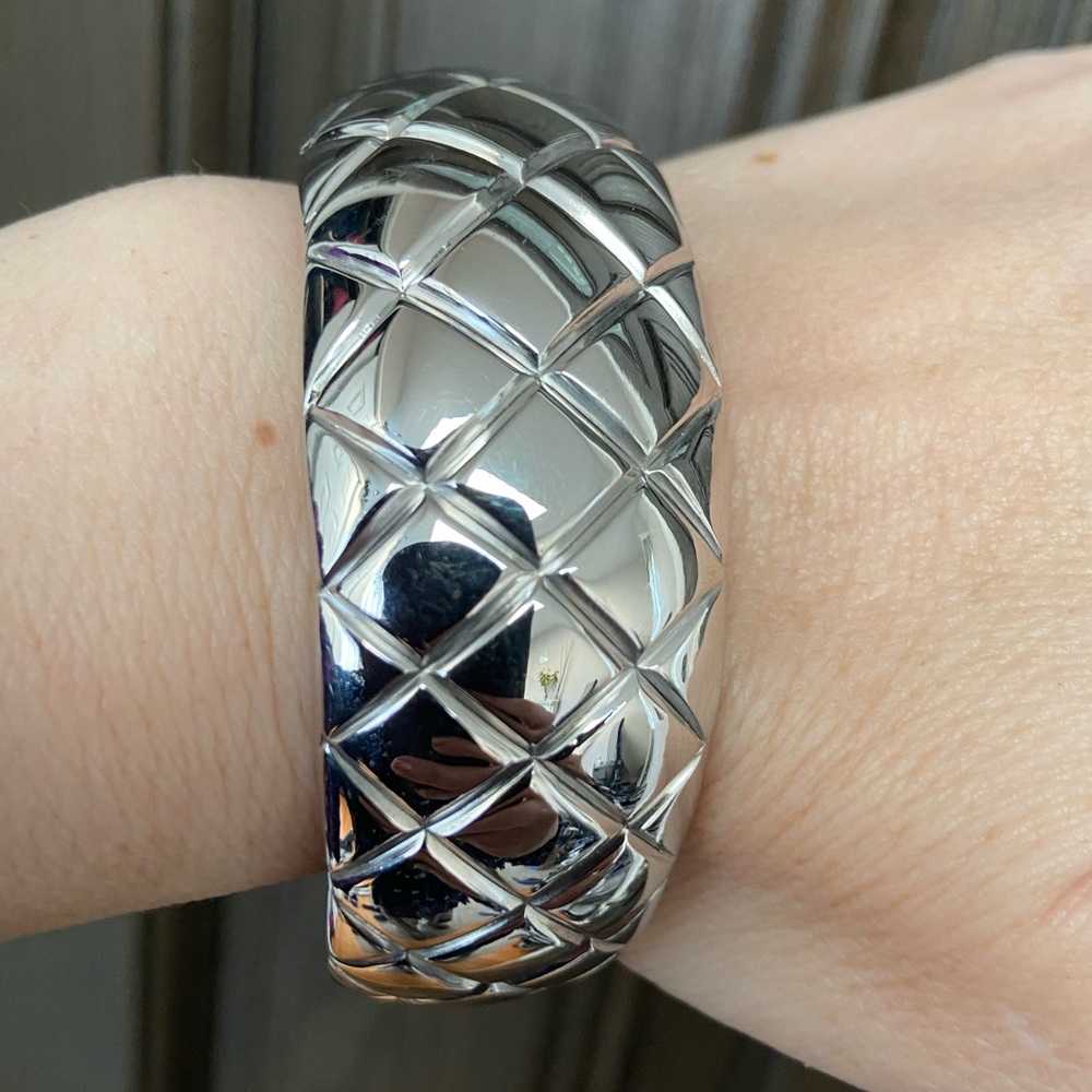 NWT Wide Sterling Silver Cuff Bracelet